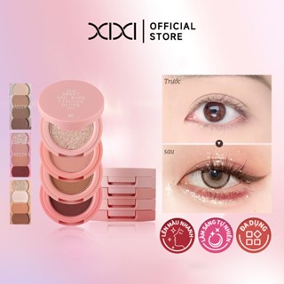  Xixi Deep Mist Fu Yuan phấn mắt bento 4 ô nhũ mờ kết hợp tạo khối bên tông màu đất.D489 