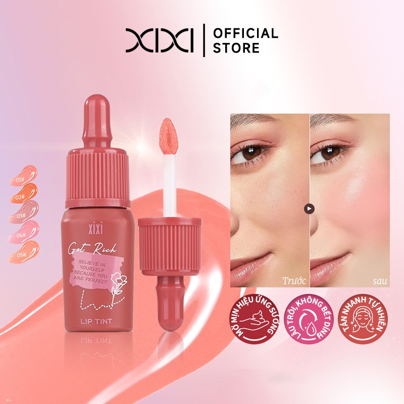 Xixi Kem Má Hồng Lỏng Tán Đều Mềm Mịn Lên Màu Tự Nhiên Giữ Lâu Không Trôi Che Khuyết Nhẹ D514