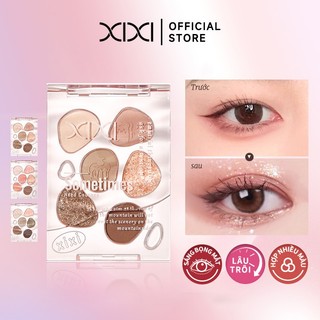 Xixi Bảng Phấn Mắt 6 Màu–Lì & Nhũ, Mịn Dễ Tán, Thiết Kế Tất Đáng Yêu, Makeup Hàn, Hợp Người Mới D519