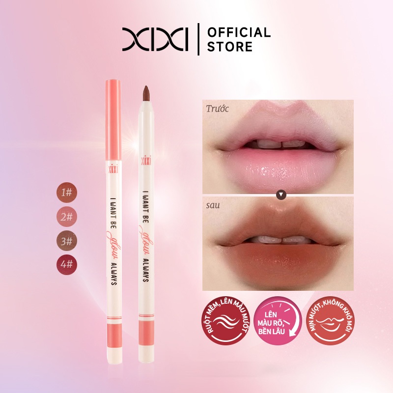 Xixi Bút Kẻ Môi Quả Lê Mềm Mại Dễ Thoa Không Khô Tôn Lên Làn Da Sáng Mịn, Giá Rẻ Cho Sinh Viên D647
