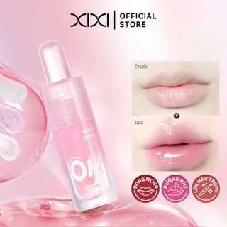 XIXI Dewy Glow Lip Oil Gloss, Tint dưỡng ẩm nhẹ cho môi Juicy D663