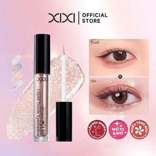 Xixi Phấn Mắt Nhũ Lỏng Lấp Lánh Nhanh Khô Lâu Trôi 4 Màu Dễ Tán Lên Màu Tự Nhiên Trang Điểm WM007