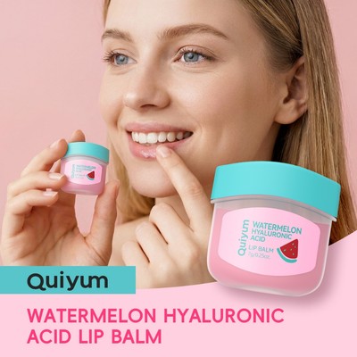 Son dưỡng môi dưa hấu QUIYUM 7g - Sửa chữa cường độ cao cho môi khô nặng với axit Hyaluronic & thạch dầu mỏ | Chăm sóc hàng ngày 2 trong 1