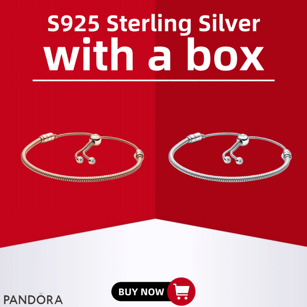 [Hộp tinh tế] Bộ vòng tay và mặt dây chuyền trang sức mới nhất Pandora Pure S925 Silver-Pandora Mome