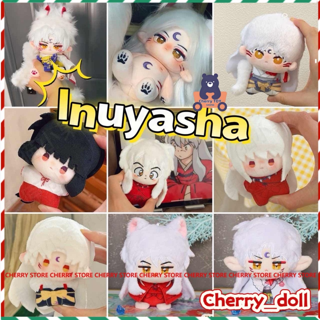 Inuyasha Búp Bê Sang Trọng Mềm Inuyasha Sesshoumaru Kikyō Higurashi Kagome Móc Khóa Túi Búp Bê Anime
