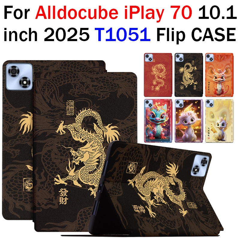 Dành Cho 2025 Alldocube iPlay 70 iPlay70 Da Chất Lượng Cao Flip Case Máy Tính Bảng T1051 10.1 '' Goo