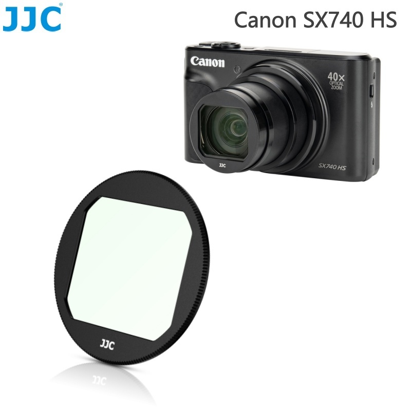 JJC UV Bộ Lọc Bảo Vệ Ống Kính Cho Canon PowerShot SX740 HS SX740HS Camera MC UV Lọc Có Vải Vệ Sinh
