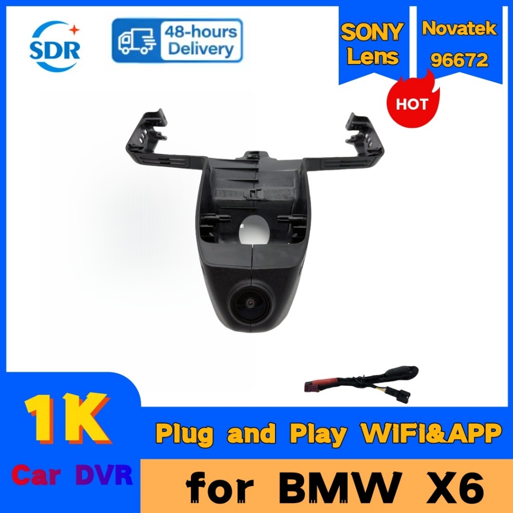 4K HD 2160P Mới Cắm Và Chạy Wifi Đầu Ghi Hình Xe Ô Tô Cho Xe BMW X6 G06 X6 40i X6 m50i X6 m50d X6 40