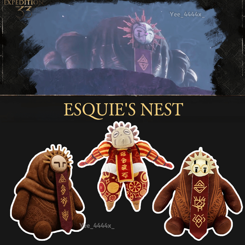 Clair Obscur: Expedition 33 Esquie Plushie Expedition 33 Game Búp bê nhồi bông Merch sang trọng làm 