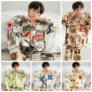  Bộ đồ ngủ có ve áo dài tay cho trẻ em Váy ngủ hình khủng Long thông thường dành cho bé trai hoặc bé gái trong 11 - 12 tuổi 
