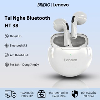 Lenovo HT38 Tai nghe chống ồn chống nước Bluetooth không dây hỗ trợ cuộc gọi thoại và bảo hành
