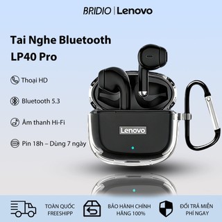  Tai nghe không dây Lenovo LP40 Pro Bluetooth âm thanh nổi HD giảm ồn thông minh cảm ứng chống nước 