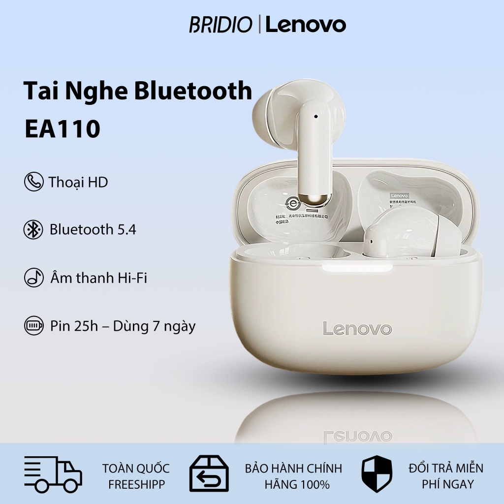 Tai nghe Bluetooth không dây Lenovo EA110 độ trễ thấp tích hợp micro chơi game tập thể thao Bluetoot