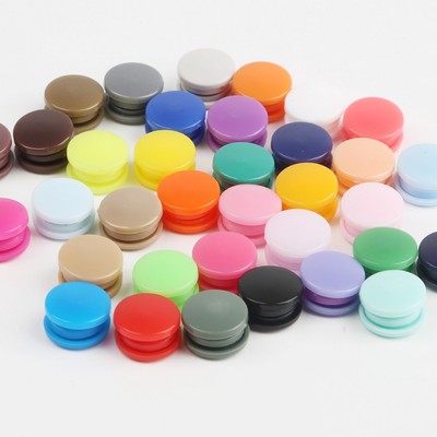 Bộ 20 Nút Plastik Tròn Snap cho Quần Áo Trẻ Em - Phù Hợp làm Phụ Kiện May Mặc
