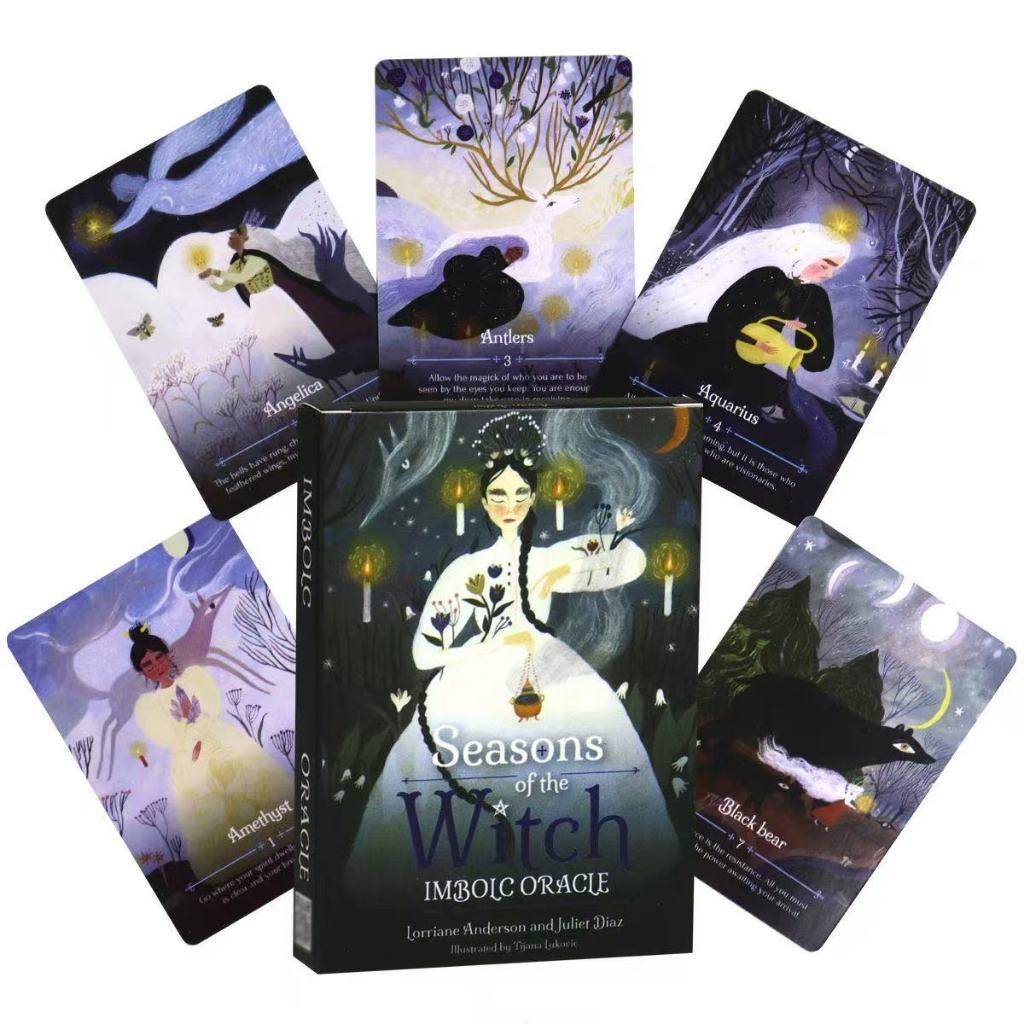 [Hàng có sẵn] 10.3 X7.2cm Seasons Oracle Card Tiếng Anh Board Game Card Game Seasons of the Witch