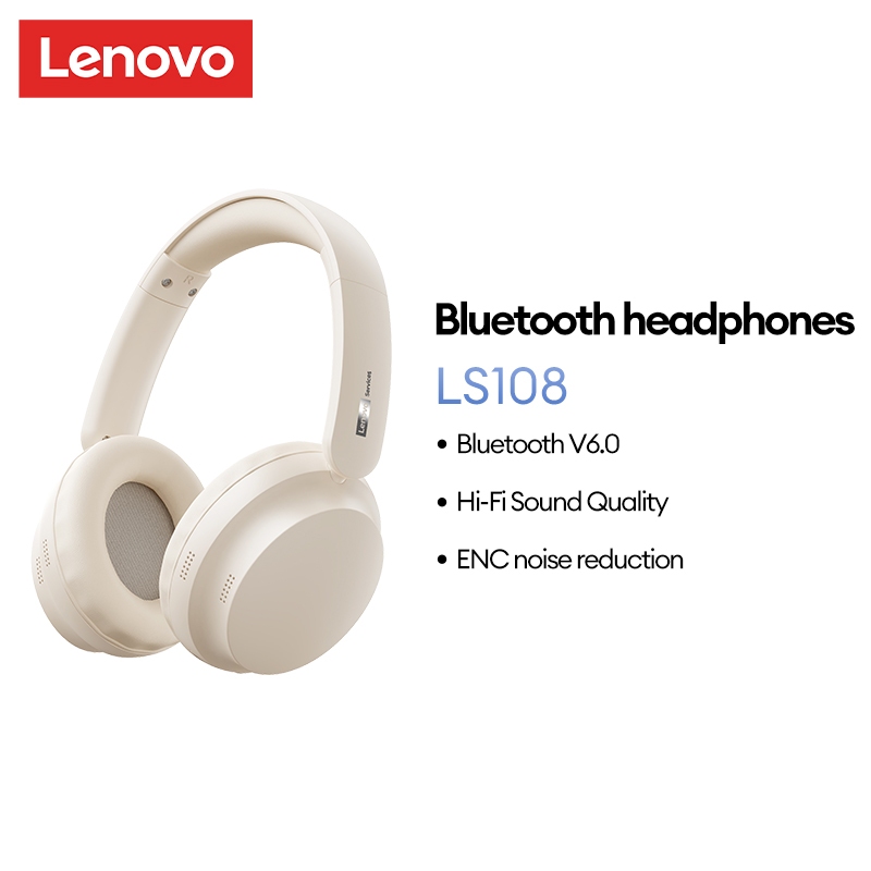 Lenovo LS108 Bluetooth Headhone HIFI Chất Lượng Âm Thanh ENC Giảm Tiếng Ồn Độ Nét Cao Đồng Bộ Hóa Âm Thanh-Visual Chống Mồ Hôi Và Thoải Mái Bluetooth 6.0 | BigBuy360 - bigbuy360.vn
