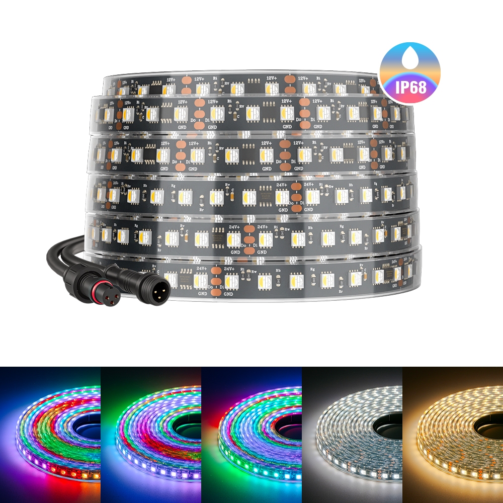 BTF-LIGHTING IP68 chống nước WS2814 RGBW IC Đèn LED dải Đèn chiếu sáng năng động cho thanh trong nhà