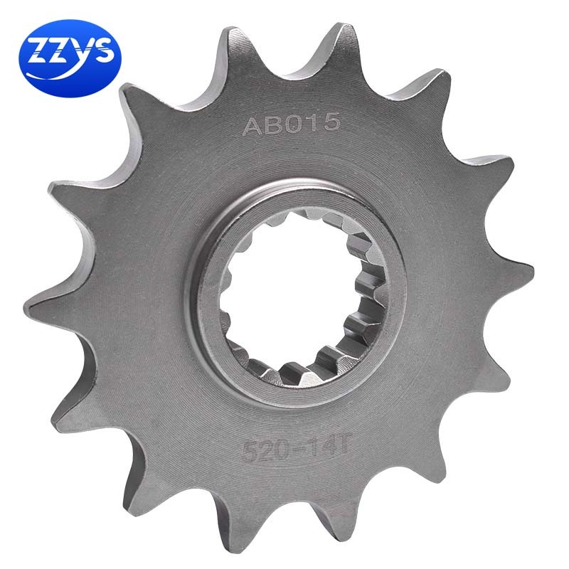 520-14T 20CrMnTi Thép Carbon Rèn Bánh Xích Trước Cho Kawasaki Ninja 250 300 400 Z250 Z300 Z400 EX250