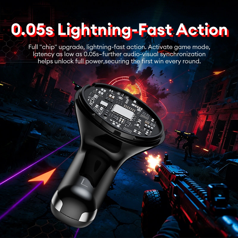 Tai nghe Bluetooth Lenovo GT102 và Tai nghe chơi game không dây với độ trễ thấp 0,05s và định vị âm thanh cộng với pin 30H | BigBuy360 - bigbuy360.vn
