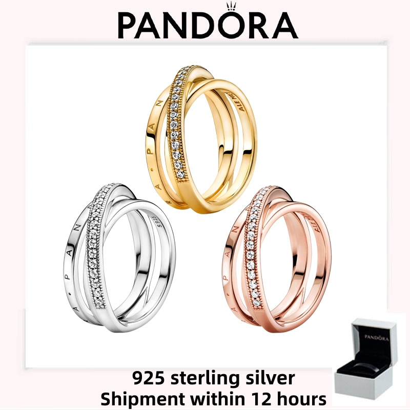 Nhẫn ba dây đeo Pandora bạc S925 chính hãng