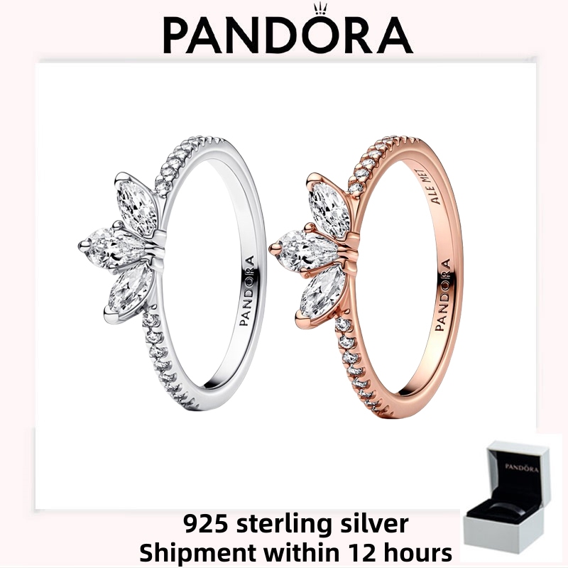 Nhẫn cụm thảo dược Pandora bạc S925 chính hãng