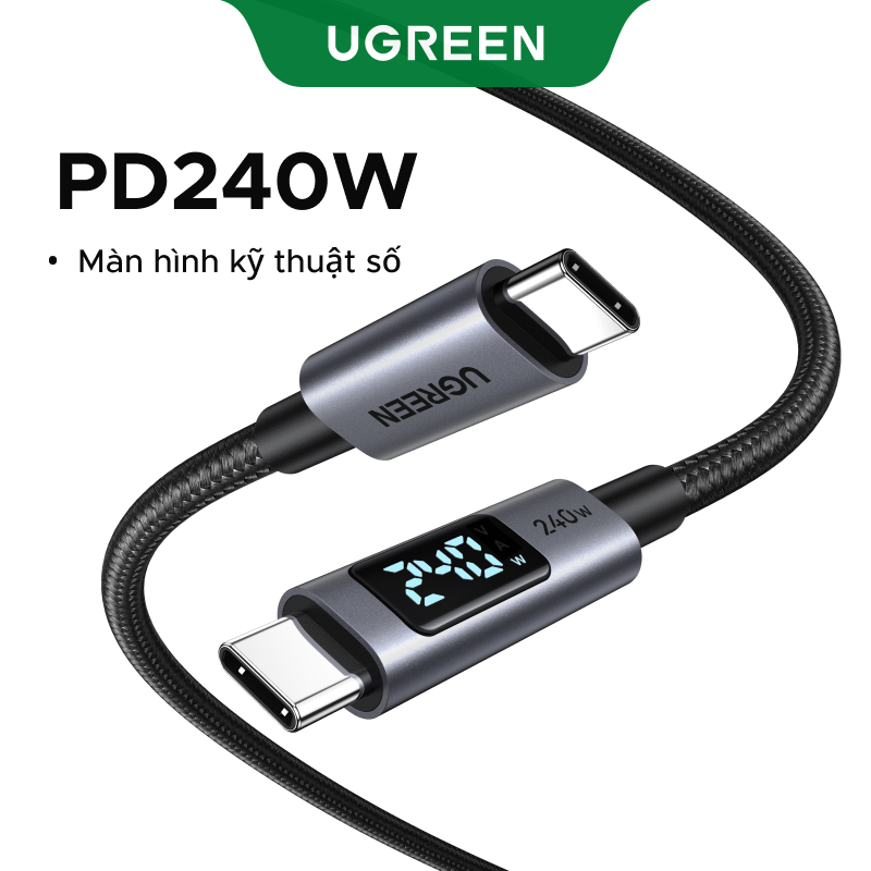 Cáp dữ liệu sạc UGREEN 240W USB 2.0 USB-C sang USB-C