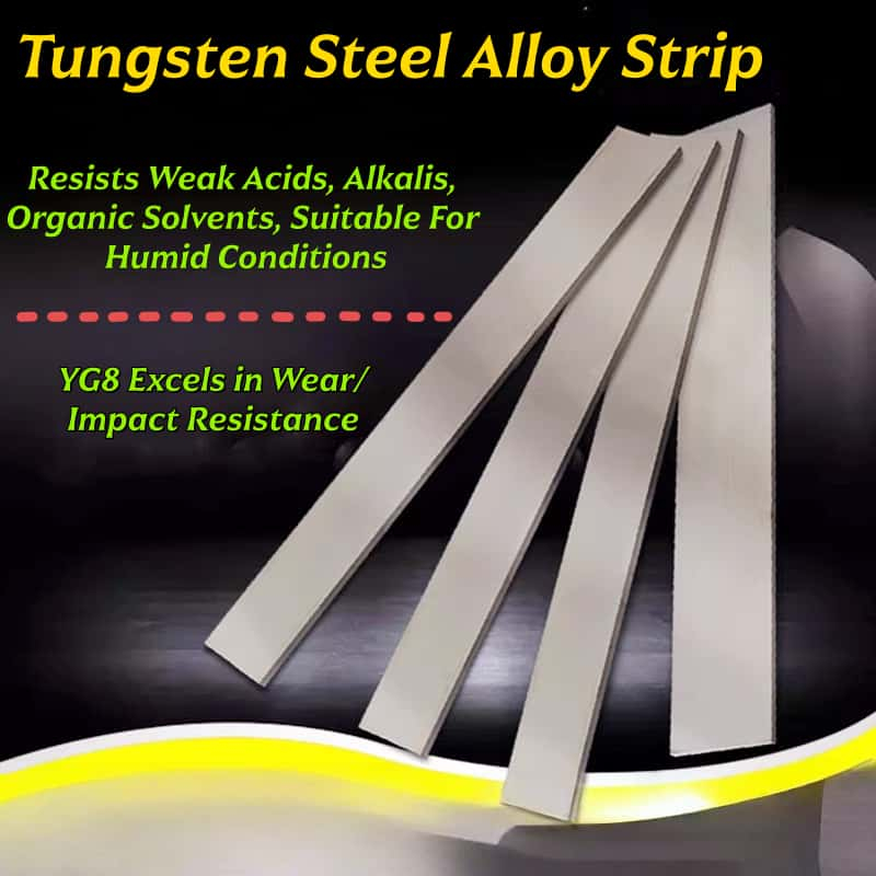 YG8 YG6 Hợp kim cứng Dải dài Thép vonfram Tấm mài mòn Hợp kim siêu cứng Dải vuông Khối khuôn công ng