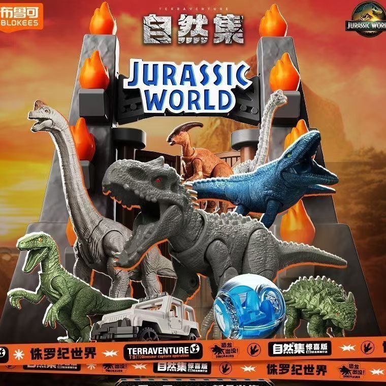 MOC Block Building Blokees Nhân Vật - TERRAVENTURE Jurassic World Vol.02 TS02 Anime Đồ Chơi Bé Trai