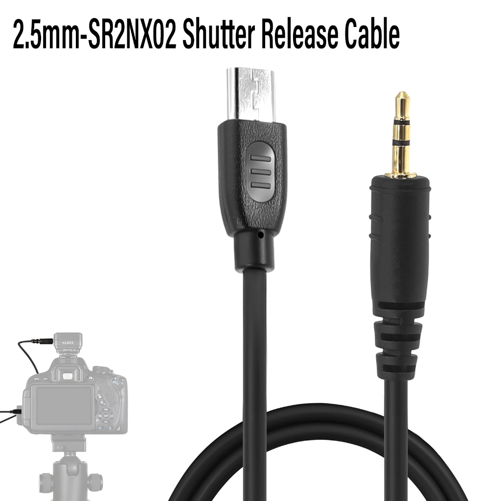 Cáp nhả màn trập điều khiển từ xa 2,5mm / 3,5mm-SR2NX02 cho Samsung​ NX1, NX10, NX20, NX30, NX Mini,