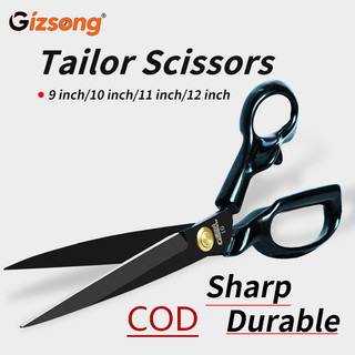Kéo thợ may truyền thống màu đen 8-12 inch Lưỡi dao chất lượng Dụng cụ thợ may Kéo vải