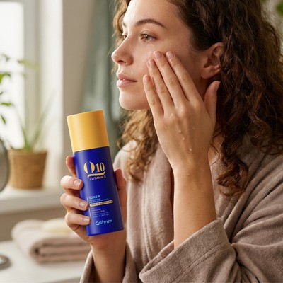 QUIYUM Q10 & Vitamin E Hydrating Toner 100ml – Làm dịu, săn chắc & săn chắc da để hấp thụ tốt hơn