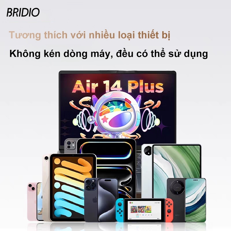 Tai nghe Bluetooth chụp tai BRIDIO M10PRO - Âm thanh HD sắc nét, Giảm ồn chủ động, Thiết kế gập gọn, Kết nối có dây, chuẩn chống nước IPX4 | BigBuy360 - bigbuy360.vn