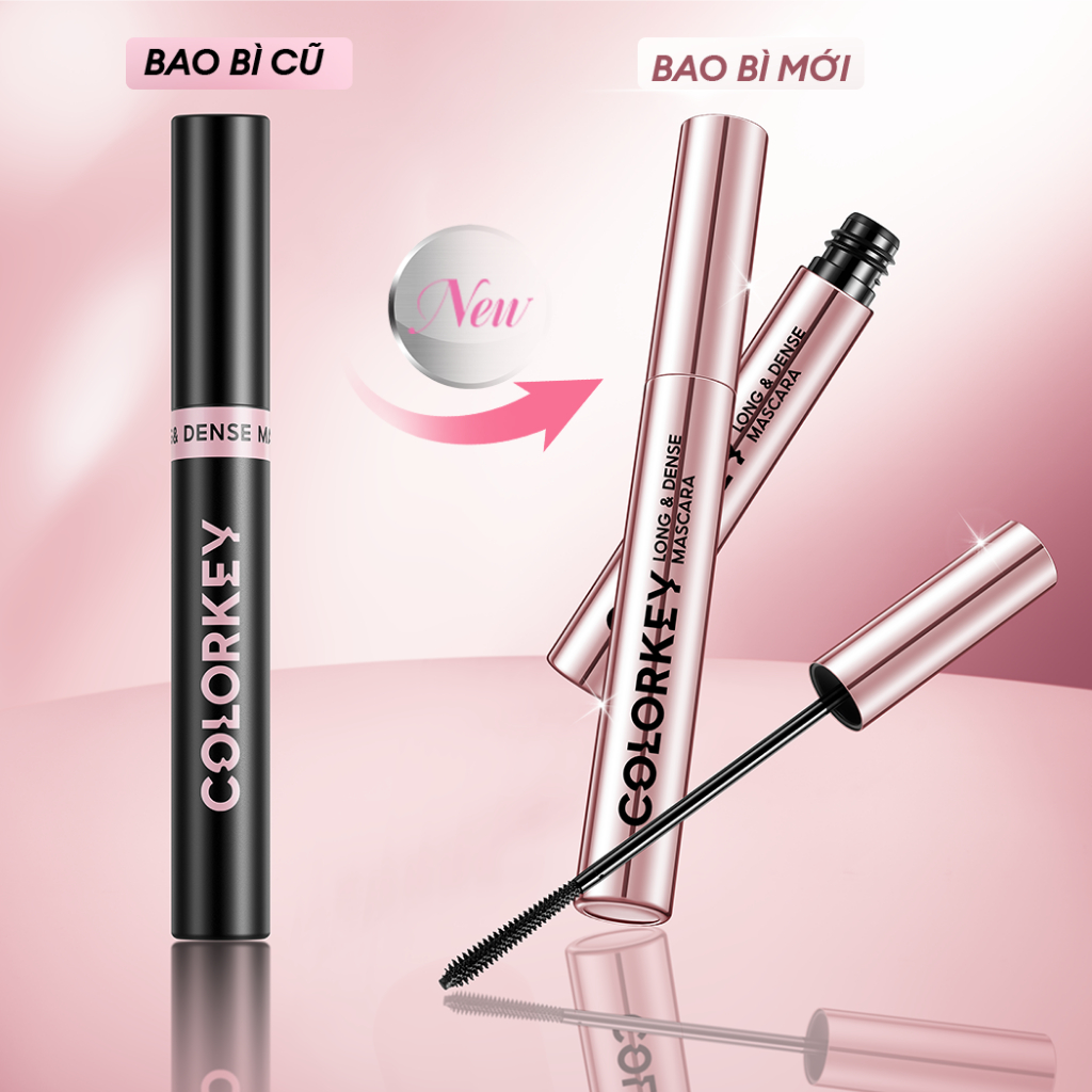 [DUY KHÁNH YÊU THÍCH] Mascara COLORKEY Chuốt Mi Cong Dày, Chống Nước 24H Không Lem, Khóa Màu 3D Lâu Trôi, Đầu Cọ Silicon Tách Sợi Tự Nhiên | BigBuy360 - bigbuy360.vn