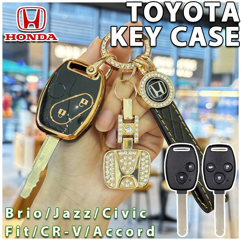 Vỏ chìa khóa ô tô cho Honda Brio / Jazz / Civic / Fit / CR-V / Accord Vỏ chìa khóa Honda Móc khóa Vỏ