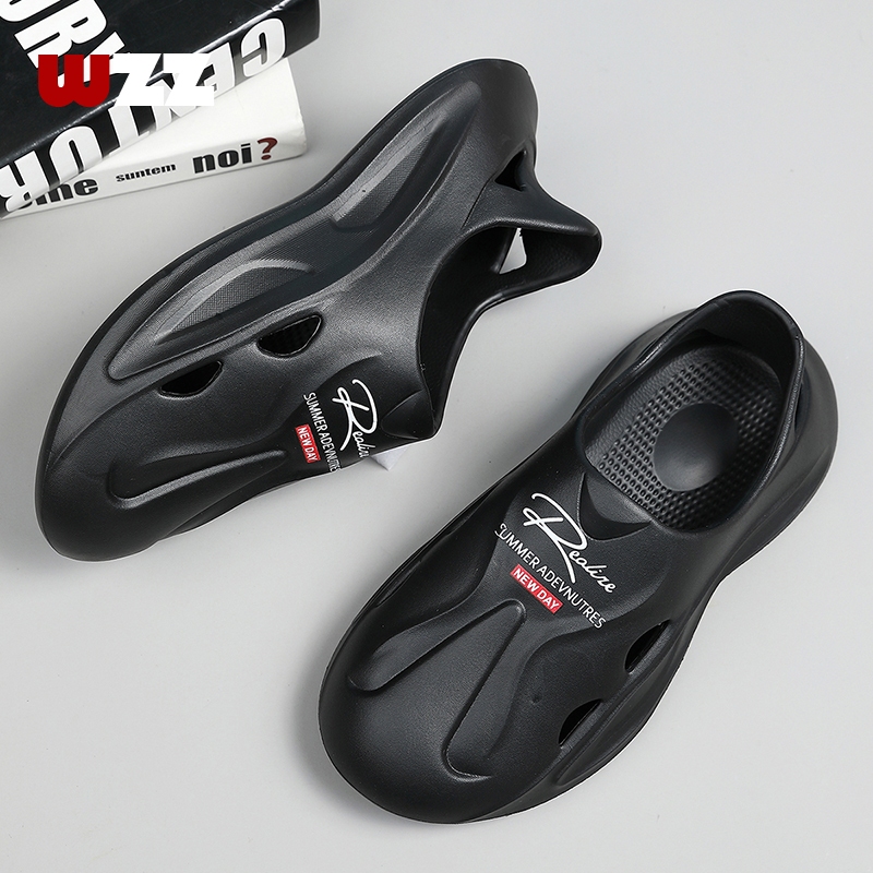 Phong Cách Mới-Nam-Sandals-Thời Trang-Letter-Pattern-Outdoor-Anti-slip-Wade-Mounttain-Climbing-5.0CM