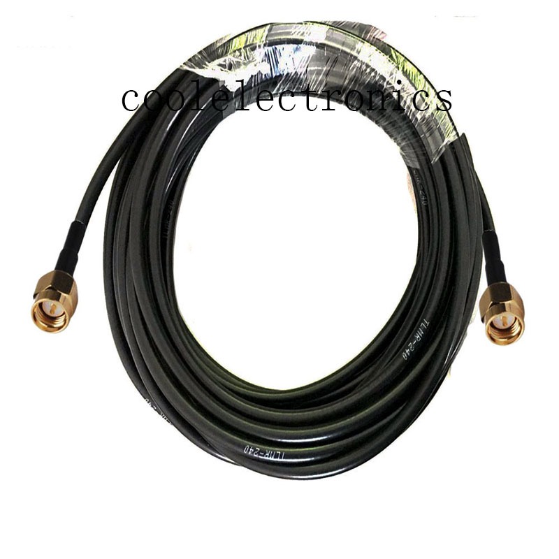 1 Cáp Đồng Trục LMR240 RF SMA Nam Sang SMA Nam Kết Nối LMR-240 Cáp Coax Mất Thấp 50cm 1 / 2 / 3 / 5 