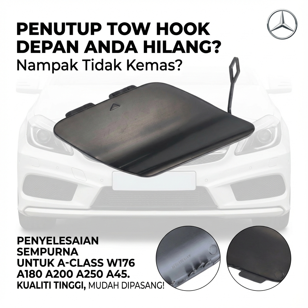 NẮP BUMPER TRƯỚC MERCEDES-BENZ W176 A180 A200 A250 A45 AMG