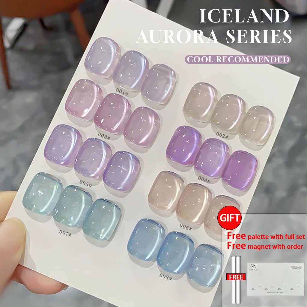 MIANEL Xuân Đông Đám Mây Kim Cương Mèo Gel Mắt Sơn Móng Tay 2026 Phong Cách Nóng Mới Nhấp Nháy Icela