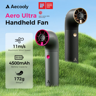  Aecooly Aero Ultra Quạt cầm tay mini Quạt tốc độ cao cầm tay Quạt 4500mAh Mini di động 6 tốc độ Làm mát mạnh mẽ cho mùa hè ngoài trời 