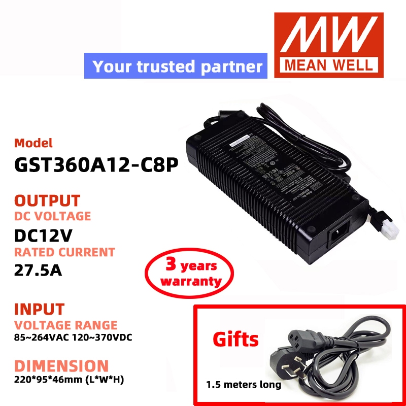 MEAN WELL GST360A12-C8P GST360A24-C6P GST360A15-C8P GST360A36-C6P GST360A48-C6P GST360A55-C6P MeanWe