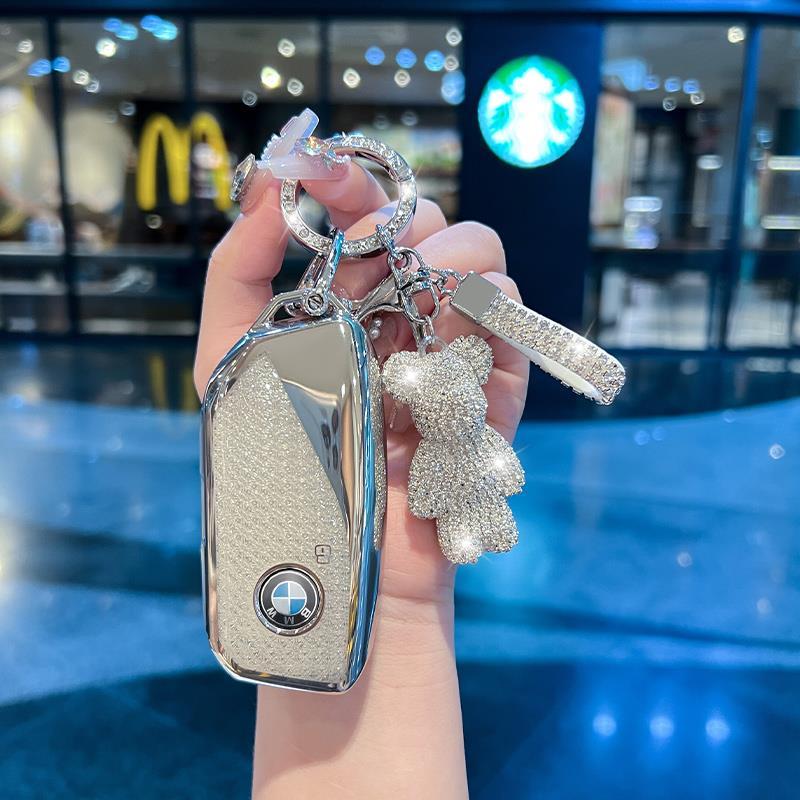 Trend Mall Dành Cho Xe BMW TPU Từ Xa Chìa Khóa Móc Khóa Bảo Vệ Cho Xe BMW M60 / iX1 / iX2 / iX3 / XM