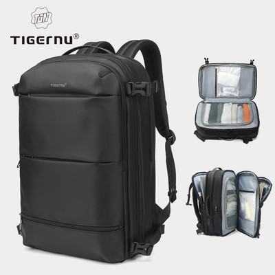 Tigernu 9831 Ba lô dung tích lớn có thể mở rộng Cổng USB Túi du lịch chống thấm nước Phù hợp với máy tính xách tay 17 inch
