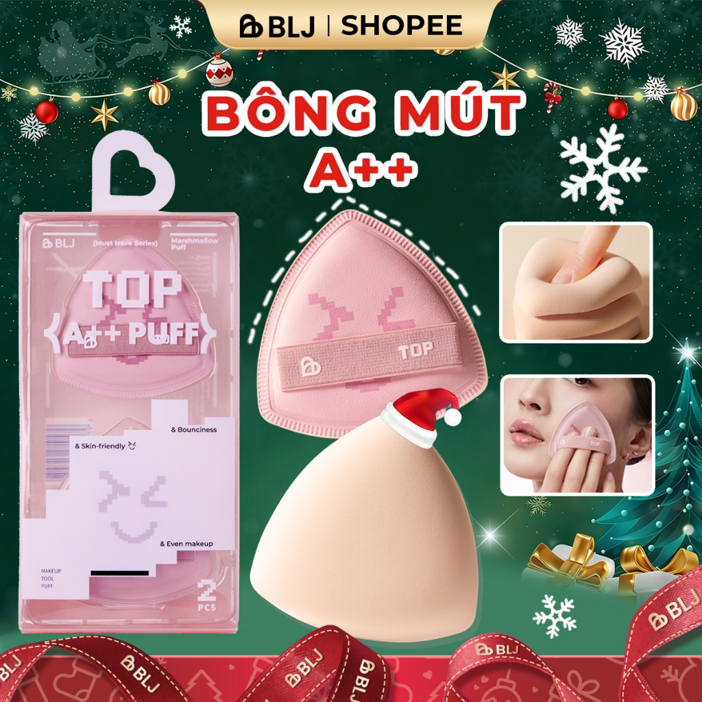 BLJ giác Mút trang điểm bông phấn cỡ lớn 2 chiếc