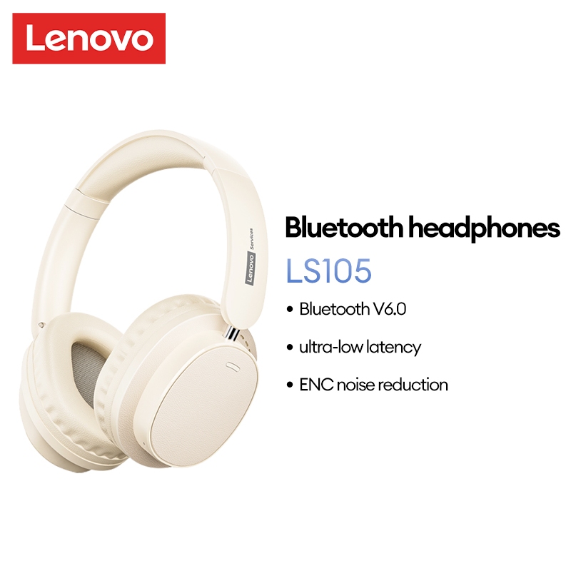 Tai nghe Bluetooth gắn đầu Lenovo LS105 Chất lượng âm thanh HI-FI Tuổi thọ pin dài Tai nghe chơi game có độ trễ thấp Bluetooth V6.0 | BigBuy360 - bigbuy360.vn