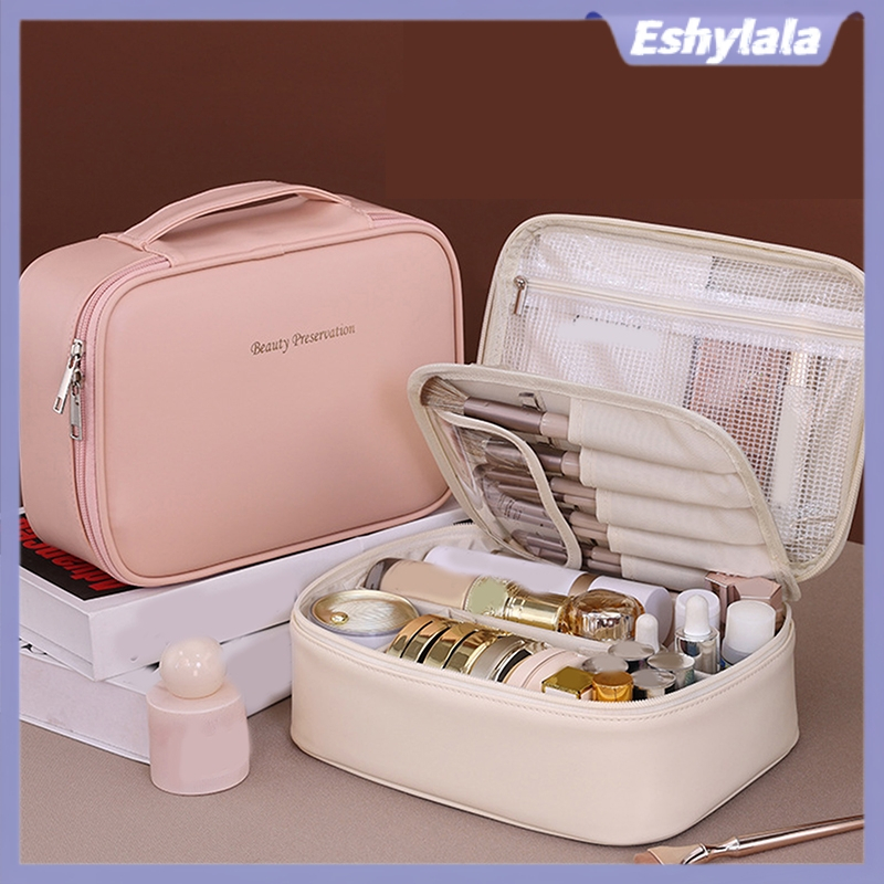 Eshylala 1 Túi Đựng Mỹ Phẩm Đa Năng Dung Tích Lớn Di Động Tự Do Chia Túi Bảo Quản Trang Điểm Hợp Thờ