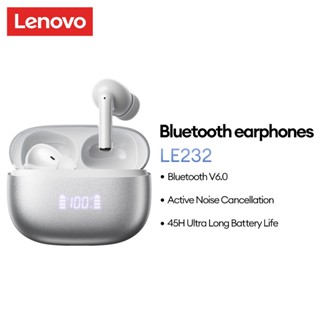 Lenovo LE232 ANC True Wireless Bluetooth Tai nghe HIFI Chất lượng âm thanh LED Năng động Màn hình kỹ thuật số Hiệu ứng siêu thấp Khử tiếng ồn Bluetooth6.0 độ phân giải cao