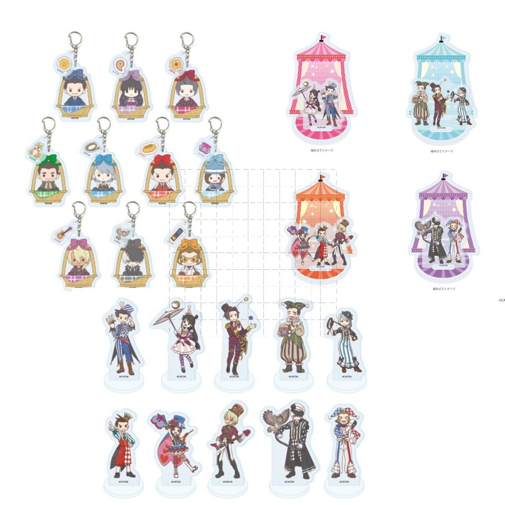 Phoenix Wright Ace Attorney Ryuichi Naruhodo Apollo Justice Anime Hình Acrylic Đứng Móc Khóa