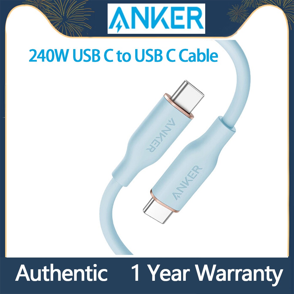 Cáp sạc Anker Powerline III Flow 100W USB C sang USB C 240W Cáp sạc Type C