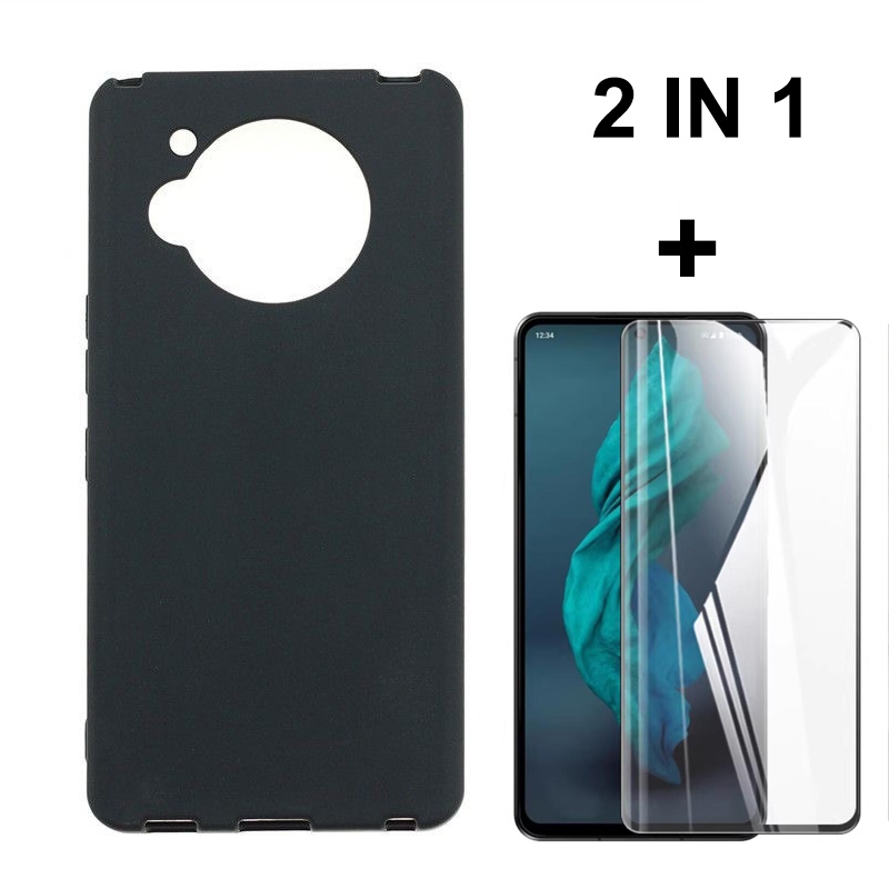 Dành Cho Sharp Aquos R7 Ốp điện thoại + Bảo Vệ Màn Hình Cho Sharp R 7 Ốp điện thoại SharpR7 Kính Cườ