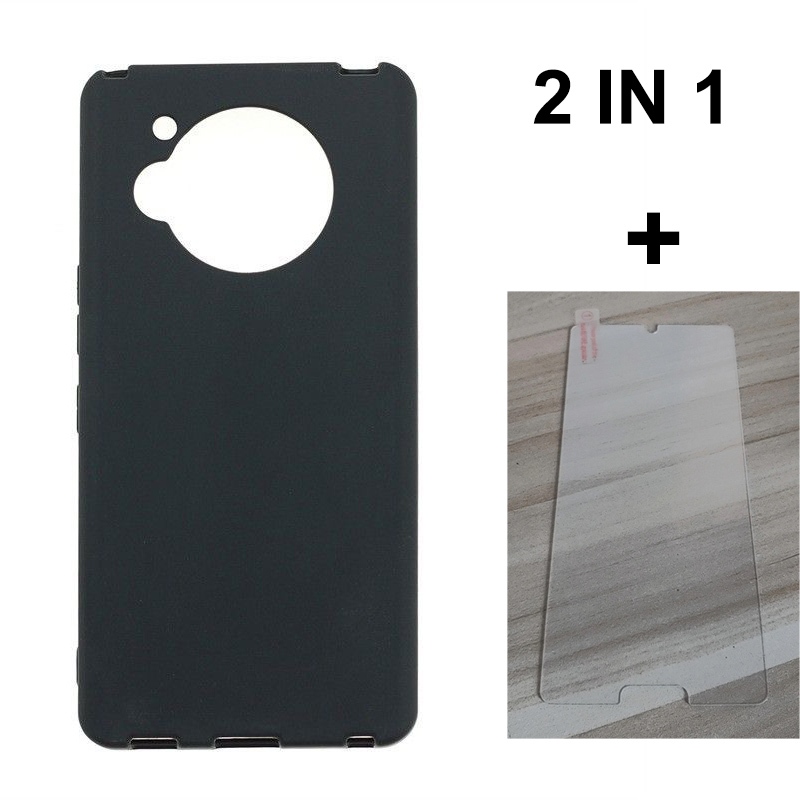 Dành Cho Sharp Aquos R7 Ốp Lưng Kính Cường Lực Cho Sharp R7 Ốp Lưng Silicon Mềm TPU Vỏ Điện Thoại Bả